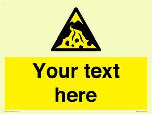 Custom Warning: Debris flow zone